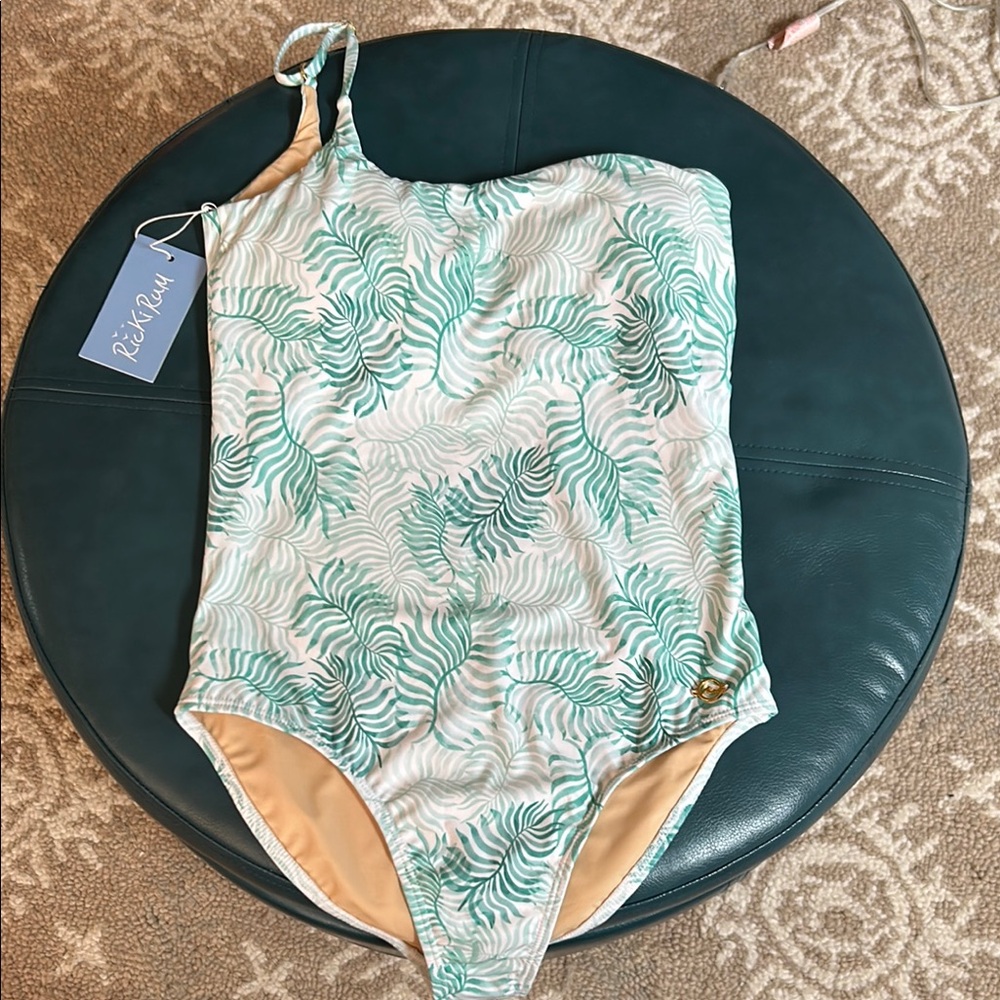 NWT Ricki Rum One Shoulder Swimsuit M